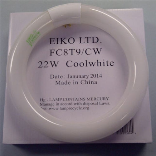 Eiko FC8T9/CW/RS Fluorescent Lamp 22W Cool White Circular Style Bulb Only
