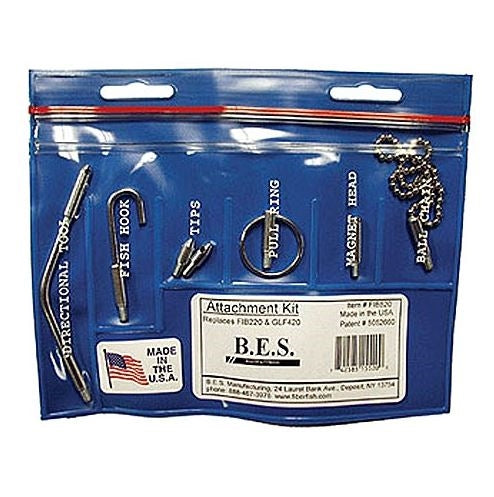 BES FIB520 Fiberfish 6-Piece Attachment Kit for 3/16" and 5/32" Rods