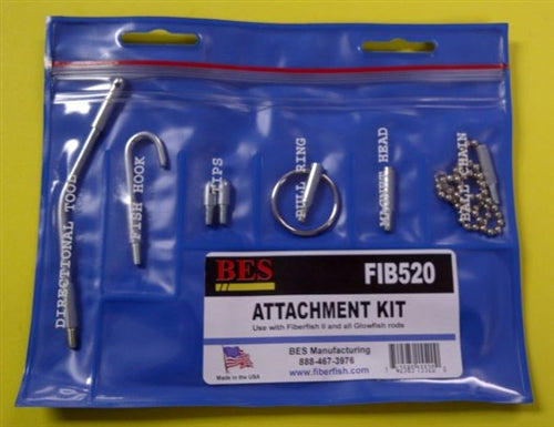 BES FIB520 Fiberfish 6-Piece Attachment Kit for 3/16" and 5/32" Rods