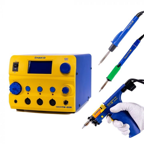 Hakko FM206-DSA Solder Rework Station 410W Dsa 3 Ports ESD with FM2024-42 FM2027-06 FM2029-01, FM-206