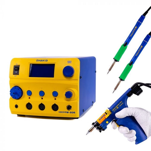 Hakko FM206-DSS Solder Rework Station 410W DSS 3 Ports ESD with FM2024-42 FM2027-06 FM2027-06, FM-206