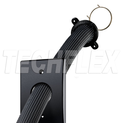 Techflex FMS1.50FK Black Flexo Mount System, 1 Flange and 1 Wall Plate