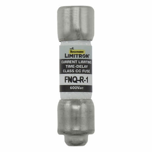 Bussmann FNQ-R-1 Fuse 1 Amp 600VAC Slow Blow Class CC Rejection-Type Fiber-Tube (13/32" x 1-1/2") 1A 1AMP
