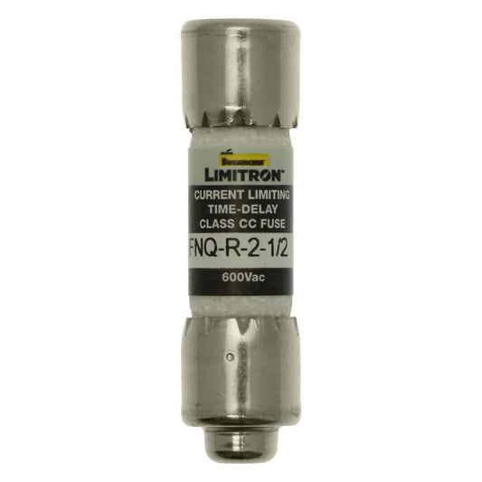 Bussmann FNQ-R-2-1/2 Fuse 2.5 Amp 600VAC Slow Blow Class CC Rejection-Type Fiber-Tube (13/32" x 1-1/2") 2.5A 2.5AMP