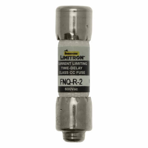 Bussmann FNQ-R-2 Fuse 2 Amp 600VAC Slow Blow Class CC Rejection-Type Fiber-Tube (13/32" x 1-1/2") 2A 2AMP