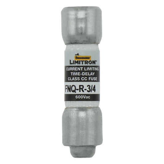 Bussmann FNQ-R-3/4 Fuse 3/4 Amp 600VAC Slow Blow Class CC Rejection-Type Fiber-Tube (13/32" x 1-1/2") 0.75A 0.75AMP