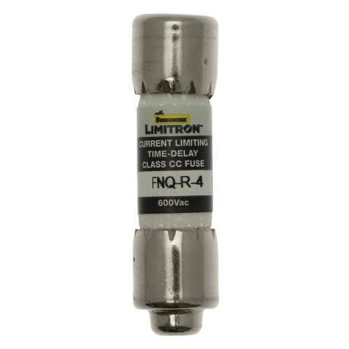 Bussmann FNQ-R-4 Fuse 4 Amp 600VAC Slow Blow Class CC Rejection-Type Fiber-Tube (13/32" x 1-1/2") 4A 4AMP