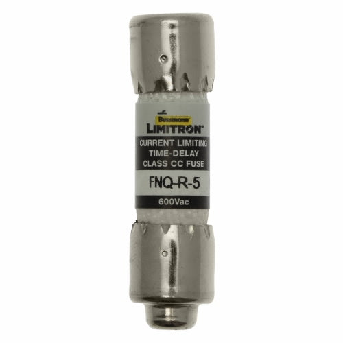 Bussmann FNQ-R-5 Fuse 5 Amp 600VAC Slow Blow Class CC Rejection-Type Fiber-Tube (13/32" x 1-1/2") 5A 5AMP