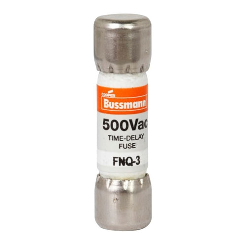Bussmann FNQ-3 Fuse 3 Amp 500VAC Slow Blow Fiber-Tube (13/32" x 1-1/2") 3A 3AMP
