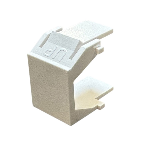 PSI Data FP00BWH-S Blank White Keystone Module, 10/Pack
