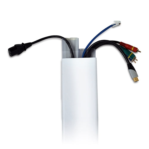 Premiere FSTVK-01 48" White Flat Screen TV Wire/Cord Cover, TV Wirehider Kit