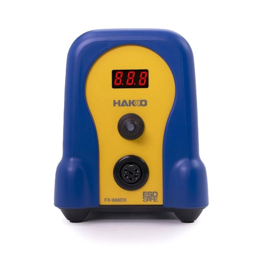 Hakko FX888DX-010BY Digital Soldering Station Blue/Yellow, Includes T18-D16 Tip, Tip Cleaning Sponge & Wire