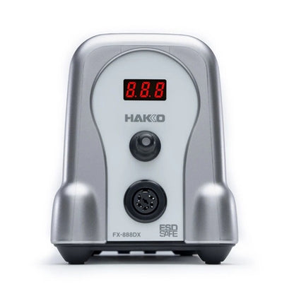 Hakko FX888DX-010SV Digital Soldering Station Titanium Silver, Includes T18-D16 Tip, Tip Cleaning Sponge & Wire