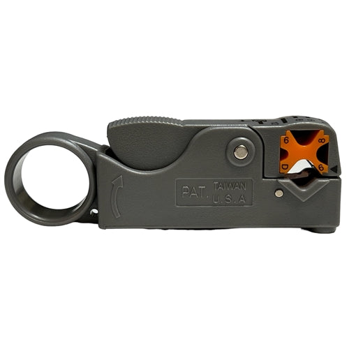 Gizwiz G-332 Coaxial Rotary Wire Stripper, 2-BLADE, for RG58, RG59, RG6 & RG6Q Quad Shield Cable