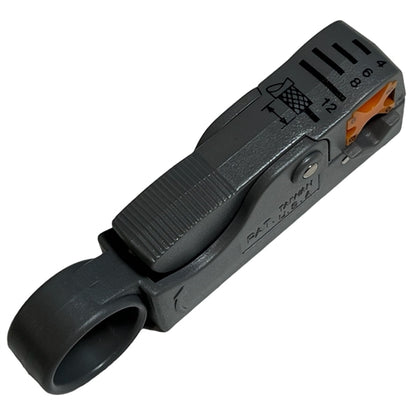 Gizwiz G-332 Coaxial Rotary Wire Stripper, 2-BLADE, for RG58, RG59, RG6 & RG6Q Quad Shield Cable