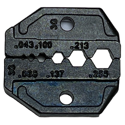 Gizwiz G-D3G Die Set for 31-HT-336G, G-L3G; RG58, RG59, RG62, RG174 & Fiber Optic