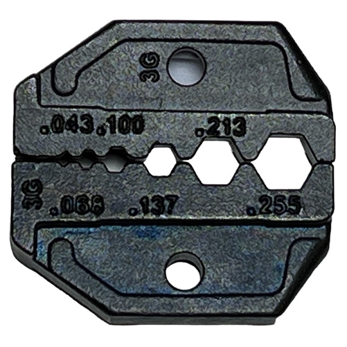 Gizwiz G-D3G Die Set for 31-HT-336G, G-L3G; RG58, RG59, RG62, RG174 & Fiber Optic