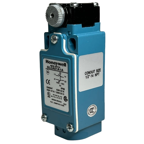 Honeywell GLCA01A1A Global Limit Switch SPDT, Snap Action, Side Rotary, 6A/125VAC 3A/240VAC, 1NC/1NO, Micro Switch