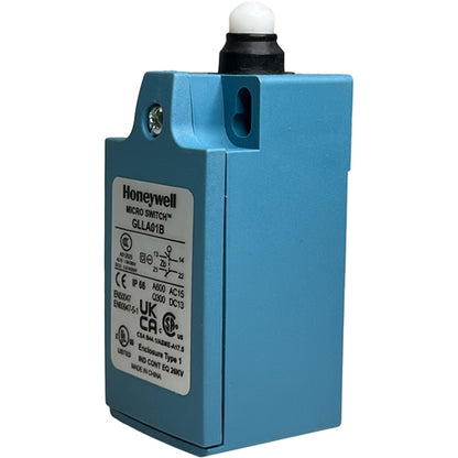 Honeywell GLLA01B Global Limit Switch SPDT, Snap Action, Top Pin Plunger, 6A/120VAC 3A/240VAC, 1NC/1NO, Micro Switch