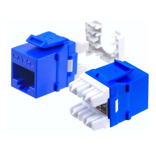 PSI Data HD-5EKSJBL Cat5e HDJ-Series Keystone Jack T568A/B, Blue