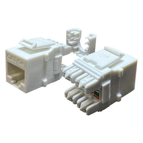 PSI Data HD-5EKSJWH Cat5e HDJ-Series Keystone Jack T568A/B, White