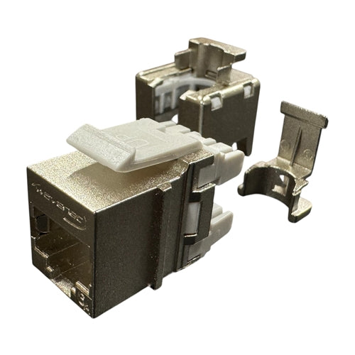 PSI Data HD-6AKSJ-FTP Shielded Keystone Jack Cat6e & Cat6a 110-TYPE, 8P8C (RJ45), Zinc Housing
