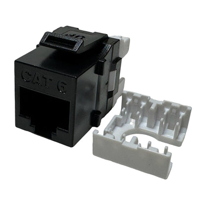 PSI Data HD-6EKSJBK Cat6 HDJ-Series Keystone Jack T568A/B, Black