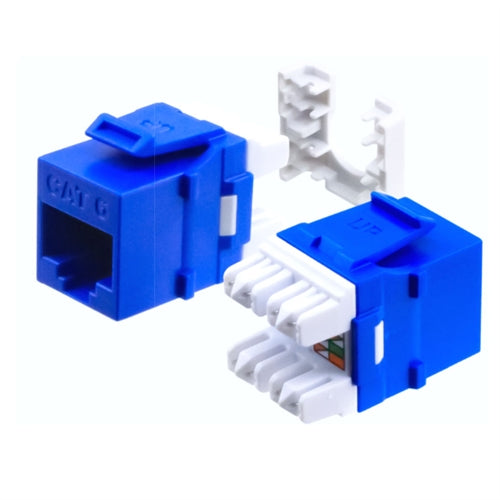 PSI Data HD-6EKSJBL Cat6 HDJ-Series Keystone Jack T568A/B, Blue