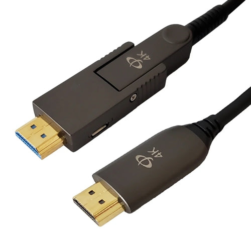 Phantom Cables HDMI-235-50PL Active Optical HDMI Cable, High Speed, Detachable Head, 4k@60Hz 18 GBps HDR, Plenum, 50ft