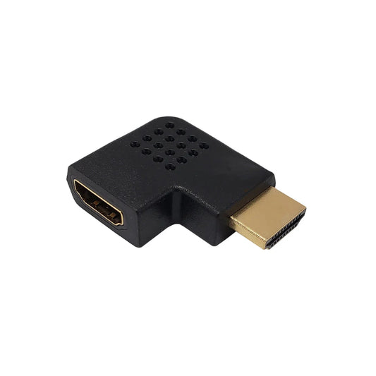 Phantom Cables HDMI90R HDMI Horizontal Right Angle Adapter (M-F), 90 Degree Right Elbow