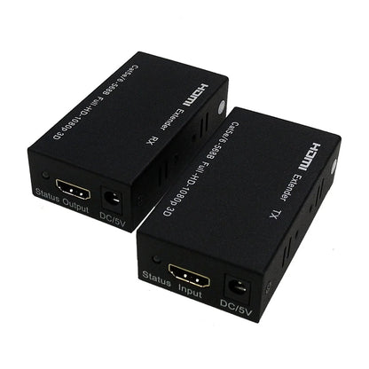 Phantom Cables HDMIEXT70M HDMI Extender Over One Cat5e/6 UTP Cable, 1080P 70 Meters/4k 40 Meters