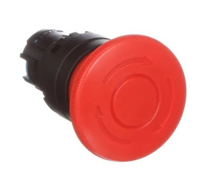 IDEC HW1B-V4R 22mm Diameter Operator Unit Emergency Stop Push Button, Turn-Reset, E-Stop with 600V/10A Contacts