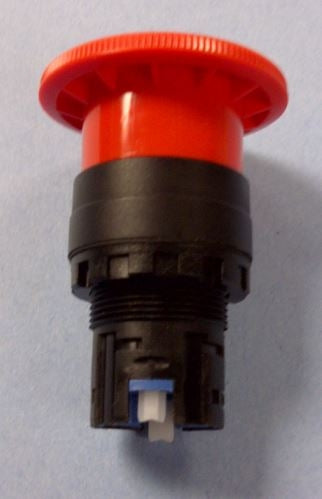 IDEC HW1B-V4R 22mm Diameter Operator Unit Emergency Stop Push Button, Turn-Reset, E-Stop with 600V/10A Contacts