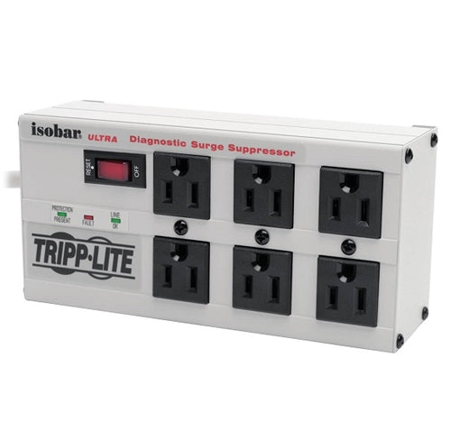 Tripplite ISOBAR6ULTRA Premium Surge Suppressor 6 Outlet All Metal Housing 6-FOOT Cord
