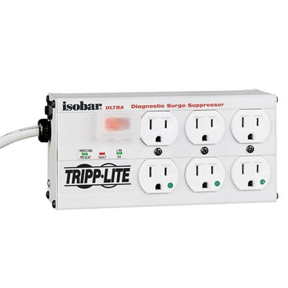 Tripplite ISOBAR6ULTRAHG Hospital-Grade Surge Protector Isobar, UL 1363, 6 Outlets, 15'cord