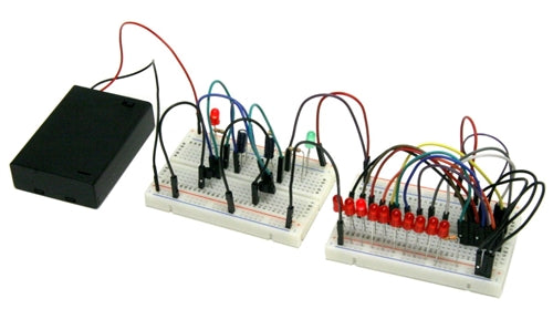BPS Busboard JRG01-EXP2 Blinky Lights Kit Expansion #2, 10 LED Flashing Circuit and More for JRG01-KIT