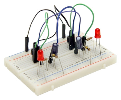 BPS Busboard JRG01-KIT Blinky Lights Kit, Build Electronic Circuits to Learn How LEDs and Transistors Work