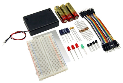 BPS Busboard JRG01-KIT Blinky Lights Kit, Build Electronic Circuits to Learn How LEDs and Transistors Work