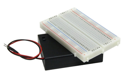 BPS Busboard KIT-BB400+pw3 BB400 Solderless Breadboard and 3AA Battery Box with Switch and Breadboard Pins