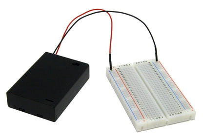 BPS Busboard KIT-BB400+pw3 BB400 Solderless Breadboard and 3AA Battery Box with Switch and Breadboard Pins