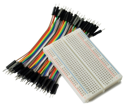 BPS Busboard KIT-BB400+zw BB400 Solderless Breadboard and 10cm Male-To-Male Zipwires