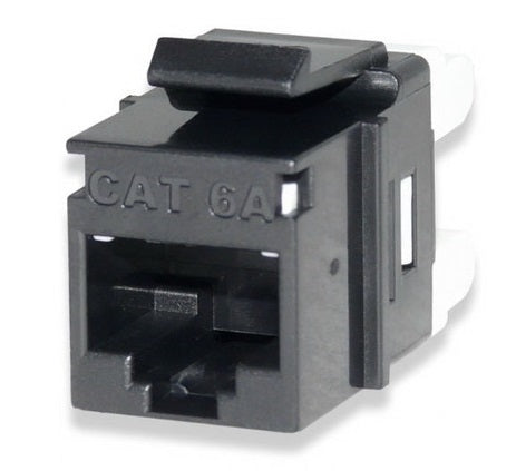 Signamax KJ458MT-C6AC-BK Keystone Jack Cat6a MT-Series, Black