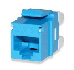 Signamax KJ458MT-C6AC-BU Keystone Jack Cat6a MT-Series, Blue