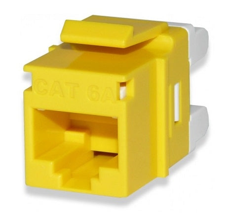 Signamax KJ458MT-C6AC-YE Keystone Jack Cat6a MT-Series, Yellow