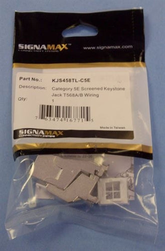 Signamax KJS458TL-C5E Cat5e Toolless Shielded Keystone Jack
