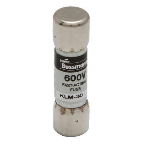 Bussmann KLM-30 Fuse 30 Amp 600VAC/VDC Fast Blow Melamine Tube(13/32" x 1-1/2") 30A 30AMP