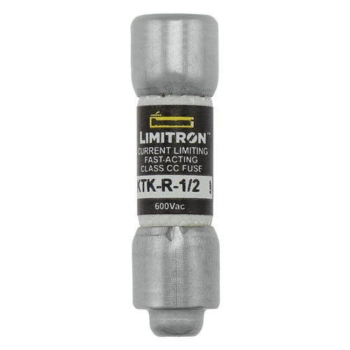 Bussmann KTK-R-1/2 Fuse 500mA 1/2 Amp 600VAC Fast Blow, Class CC Rejection-Type Melamine Tube (13/32" x 1-1/2") 0.5A