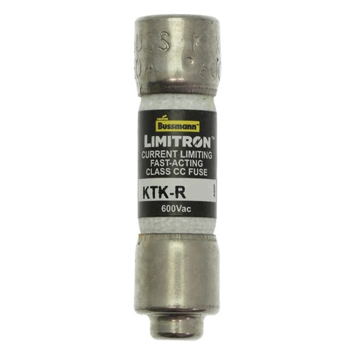 Bussmann KTK-R-1 Fuse 1 Amp 600VAC Fast Blow, Class CC Rejection -Type Melamine Tube (13/32" x 1-1/2") 1A 1AMP
