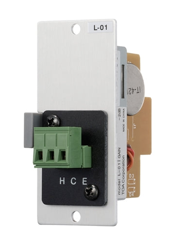 TOA L-01S Line in Module, Terminal Block, 600 Ohm, 900 Series Module