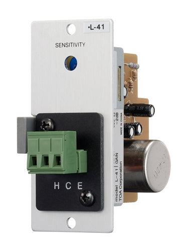 TOA L-41S Line in Module, Mute-Send, Terminal Block, 600 Ohm, 900 Series Module